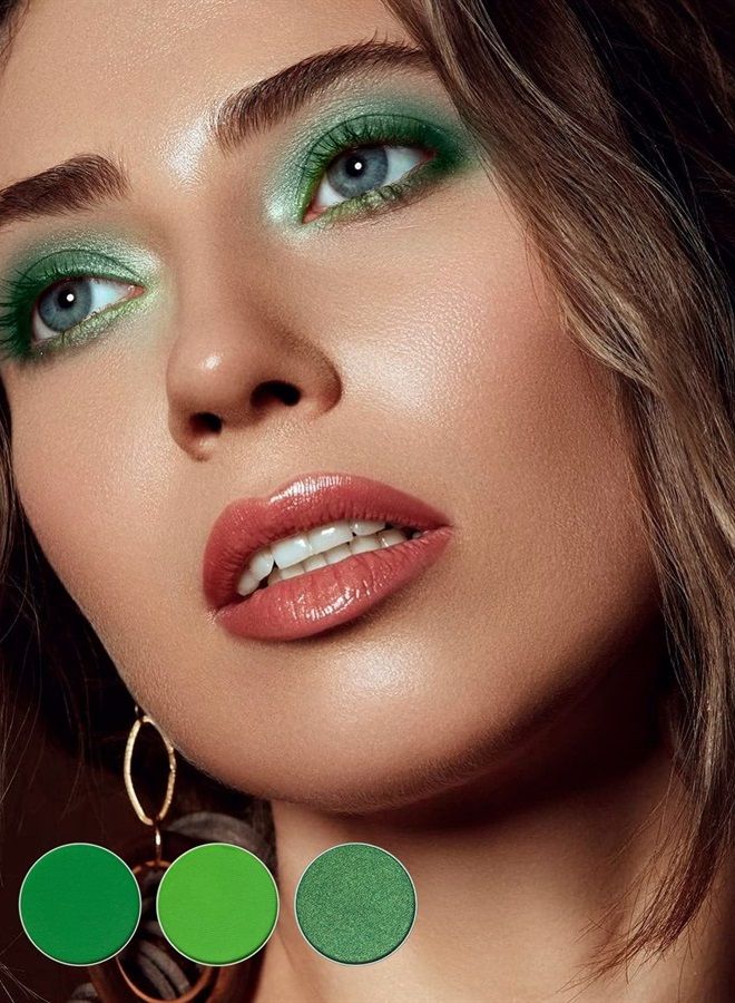 MAKI YIKA Green Eyeshadow Palette 10 Colors, Matte Green Eye Shadows Palette Pressed Powder, Rich Pigmented & Ultra Blendable & Long Wearing, Inspired Greens (10Shade) - Image 4