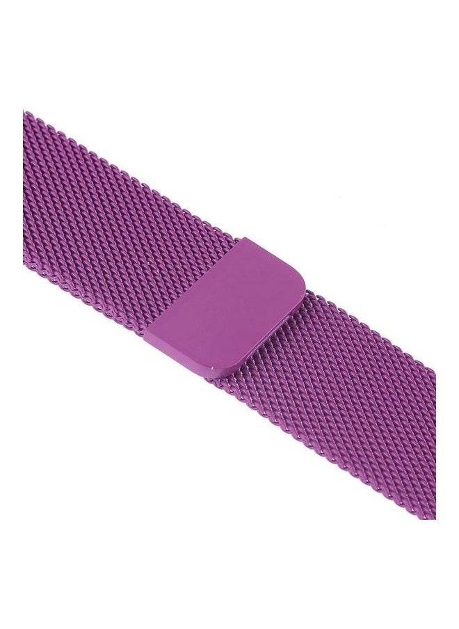 NIBEMINENT - Milanese Loop Magnetic Watchband For Apple Watch Series 7 41mm/6 & Se 5 4 40mm/3 2 1 38mm Purple - Image 1