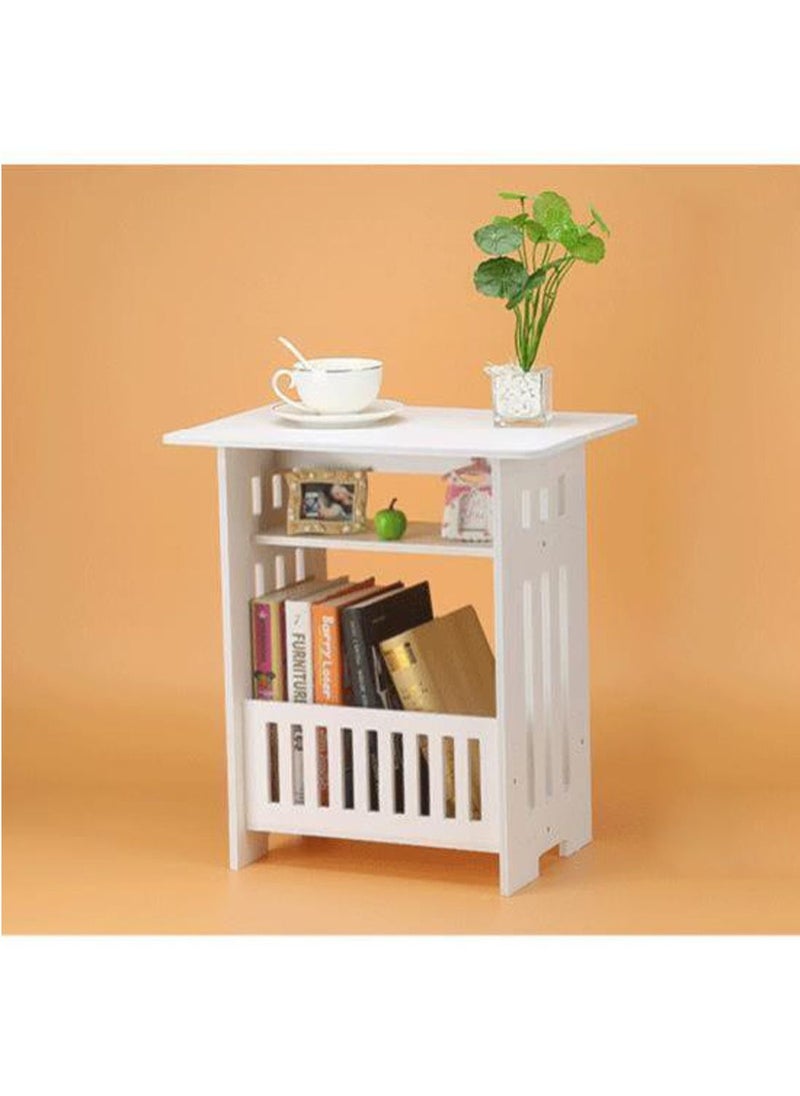 Generic FFD Versatile Bedside Table & Sofa Side Storage Organizer - Mini Locker Nightstand with Book Shelf for Bedroom & Living Room - Stylish End Table & Cabinet  - Image 4