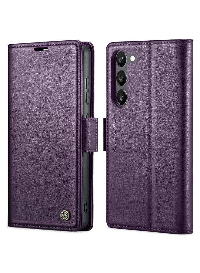 The Bros Case For Samsung Galaxy S23+ 5G 023 Butterfly Buckle Litchi Texture RFID Anti-theft Leather Phone Case