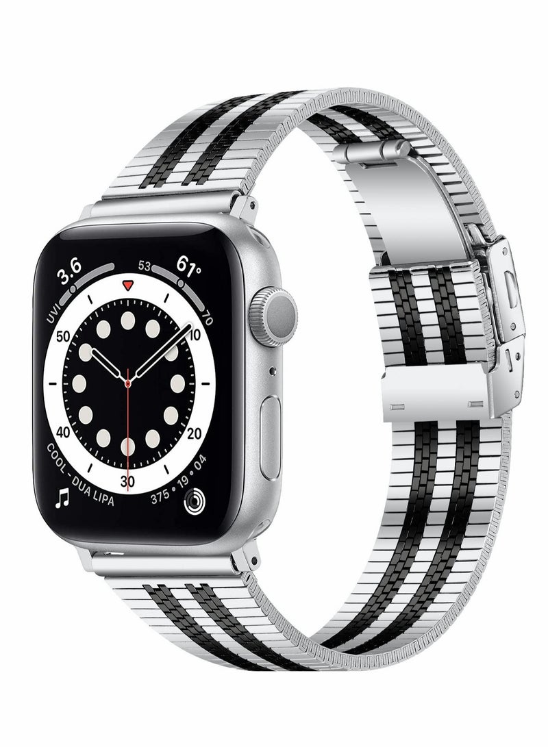 Excefore Metal Band Compatible with Apple Watch Series 8/7/6/5/4/SE 42mm 44mm 45mm - Image 1