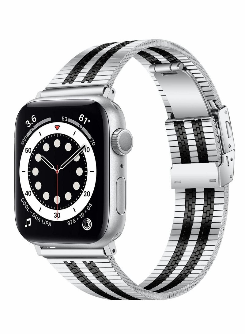 Excefore Metal Band Compatible with Apple Watch Series 8/7/6/5/4/SE 42mm 44mm 45mm  - Image 1