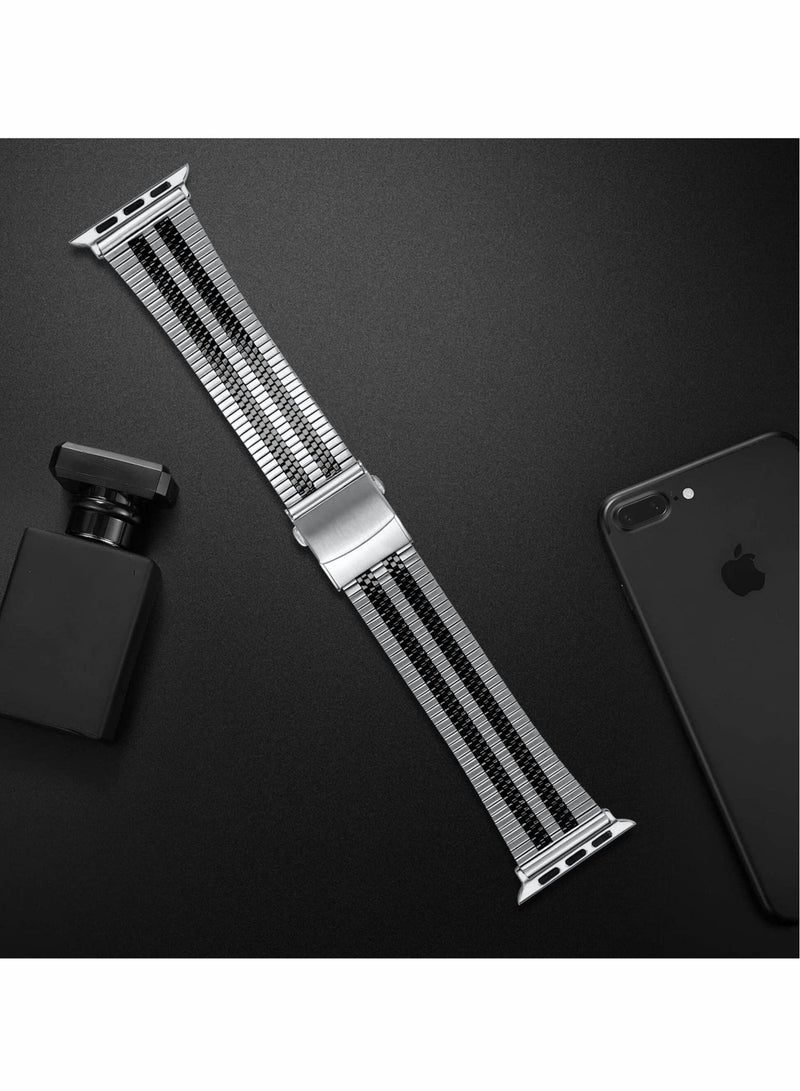 Excefore Metal Band Compatible with Apple Watch Series 8/7/6/5/4/SE 42mm 44mm 45mm  - Image 2