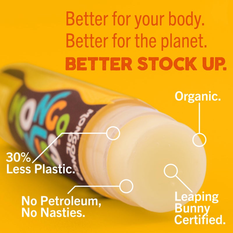 Eco Lips Mongo Kiss USDA Organic Lip Balm Set 8-pack (0.15 oz. each) with Mongongo Oil & Cocoa Butter to Moisturize Chapped Lips | Made in USA by Eco Lips (Variety) - Image 2