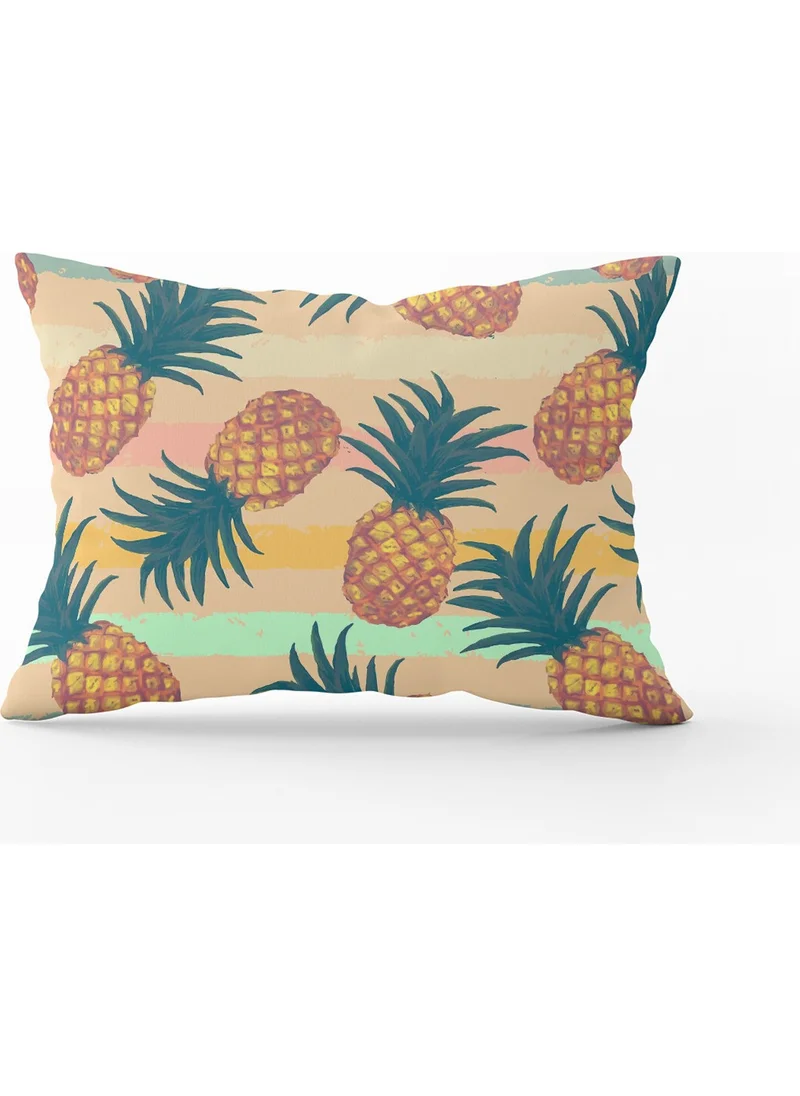 Cango Home Orange Green Pineapple Throw Pillow Case - CGH146-3550 Double Sided Printed