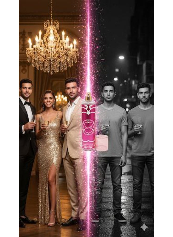 قصة GISSAH Pink – معطر جسم برائحة وردية منعشة (236 مل) - Image 3