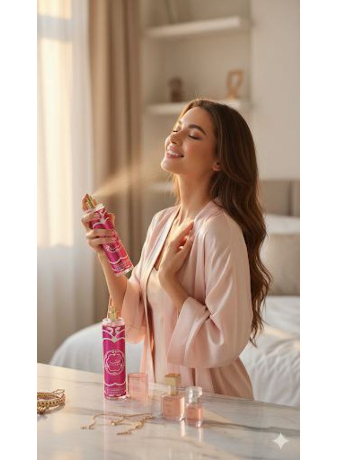 قصة GISSAH Pink – معطر جسم برائحة وردية منعشة (236 مل) - Image 2