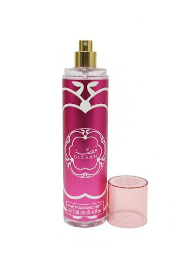 قصة GISSAH Pink – معطر جسم برائحة وردية منعشة (236 مل) - Image 1