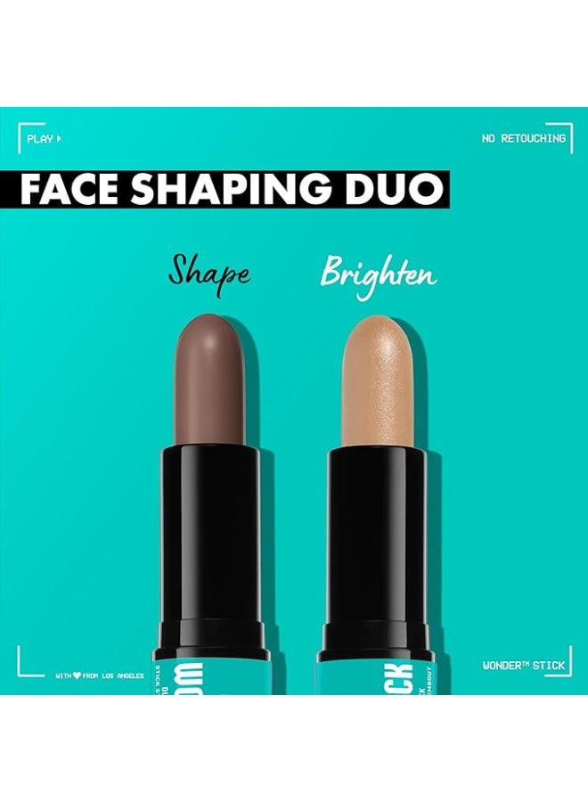 نيكس مكياج المحترفين نيكس بروفيشنال ميكاب ووندر ستيك عصا كونتور مزدوجة لتحديد الوجه تفتيح وهايلايت نحت الوجه تركيبة نباتية يونيفرسال لايت 35.9 جرام - Image 3