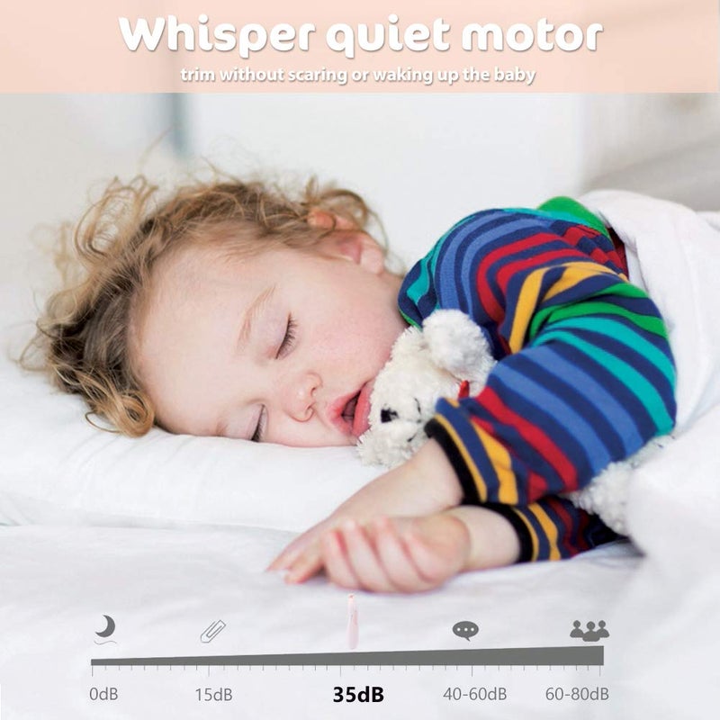 Consevisen Baby Nail Trimmer Electric Nail File Baby Nail Clippers, 20 in 1 Safe Nail Filer Grinder Kit for Newborn Infant Toddler Kids or Adults Toes Fingernails Care Trim Polish, Led Light and Grinding Heads - Image 4