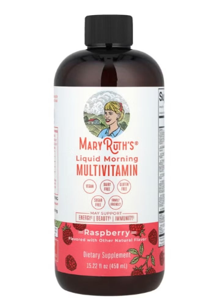 Multivitamin For Women, Men And Kids By Maryruth'S | Liquid Morning Multivitamin | Mens, Womens Multivitamin| Vitamin A C D E B6 B12 Biotin Zinc | Beauty | Vegan | Non-Gmo | Gluten Free | 15 Servings