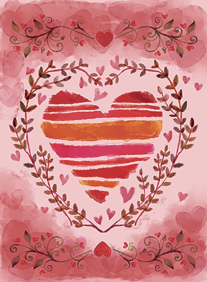 Morigins Home Garden Heart Trio 28 x 40 Inch Decorative Valentine Love Design House Flag - Image 1