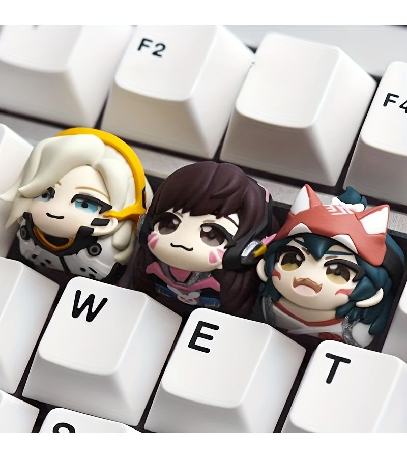 Runesong Princess Shrine Maiden E Sports Theme Red Keycap Set For Mechanical Keyboard Girl Virtual DJ - Image 1