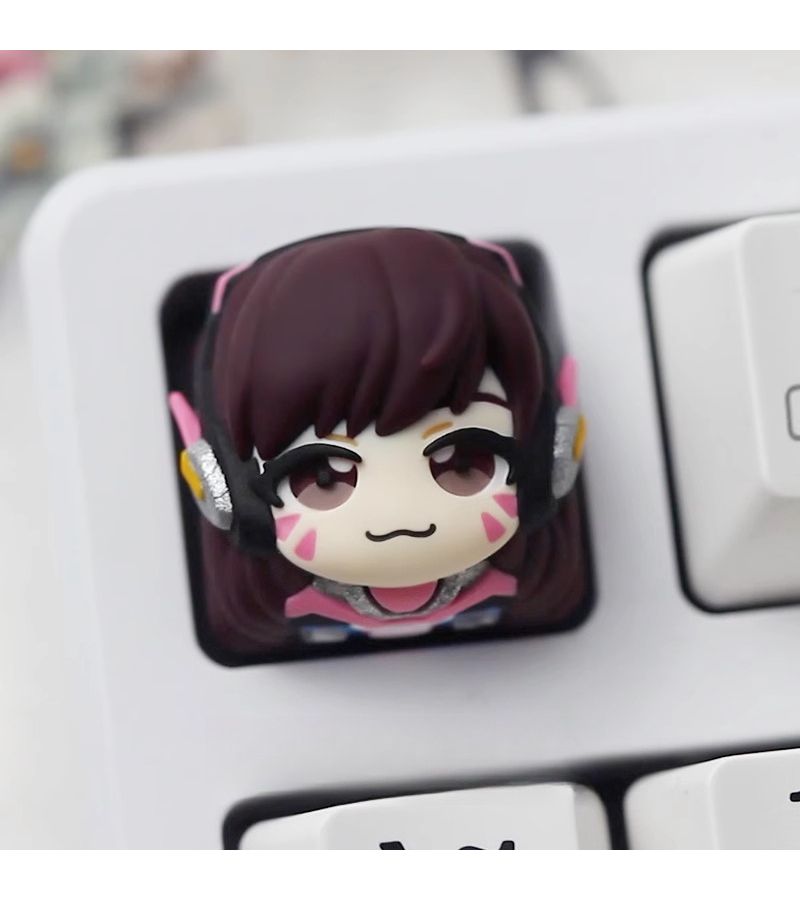 Runesong Princess Shrine Maiden E Sports Theme Red Keycap Set For Mechanical Keyboard Girl Virtual DJ - Image 4