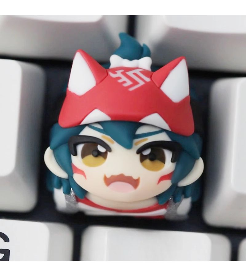 Runesong Princess Shrine Maiden E Sports Theme Red Keycap Set For Mechanical Keyboard Girl Virtual DJ - Image 5