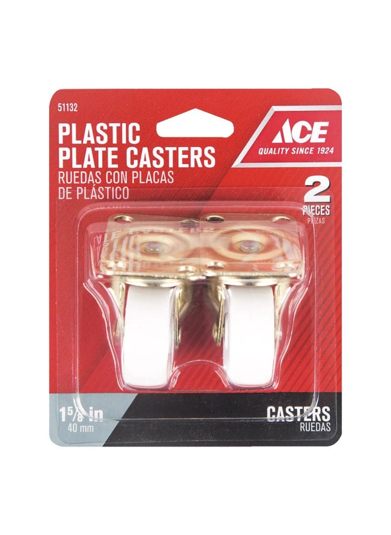 ACE Ace Plactic Plate Caster 4cm 2 Pieces 