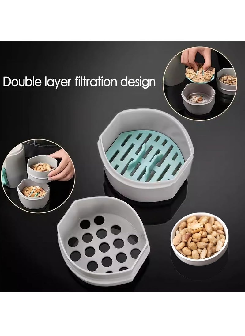 Oasisgalore - Multifunctional Peanut Sheller Clip Tool，Automatic Nut Pistachio Peeler Opener Cracker - Image 1