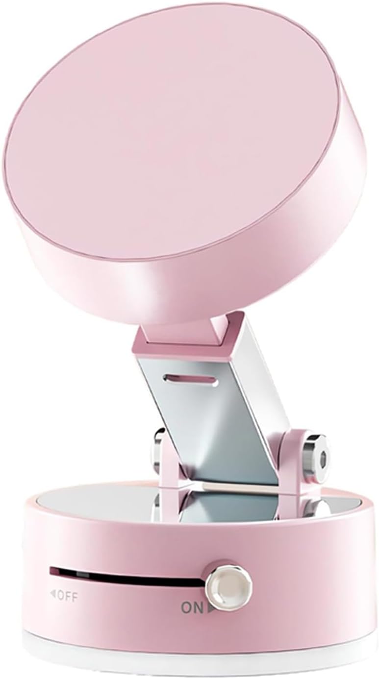 Azonee Vacuum Suction Magnetic Car Phone Holder, 360° Rotatable & Folding Phone Mount with Strong Grip, Hands-Free Use in Car, Gym, Home, for Magsafe Phones & Android (Pink, Includes 2 Magnet Rings) - Image 1