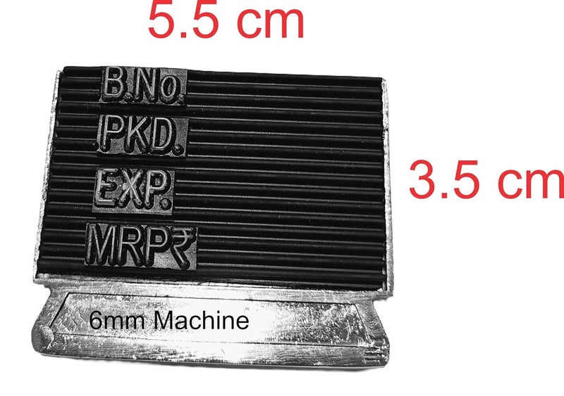 ACGL ASPL Original Hand Batch Coding and Date Printing Machine on Plastic Pouch Bag and Label A@ (6MM) - Image 3