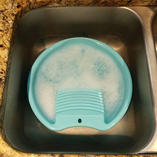 Ohisu Blue Washboard Basin for Hand Washing Clothes and Small Delicate Articles - Image 3