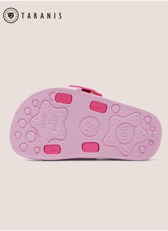 Taranis Kids Girls  Shower Cartoon Slippers,Anti-slip Flat Slippers,Quick Drying Lightweight Open Toe Shoes,Breathable Slide Slippers For Bathroom Beach Pool Travel,Indoor Outdoor Slipper  - Image 5