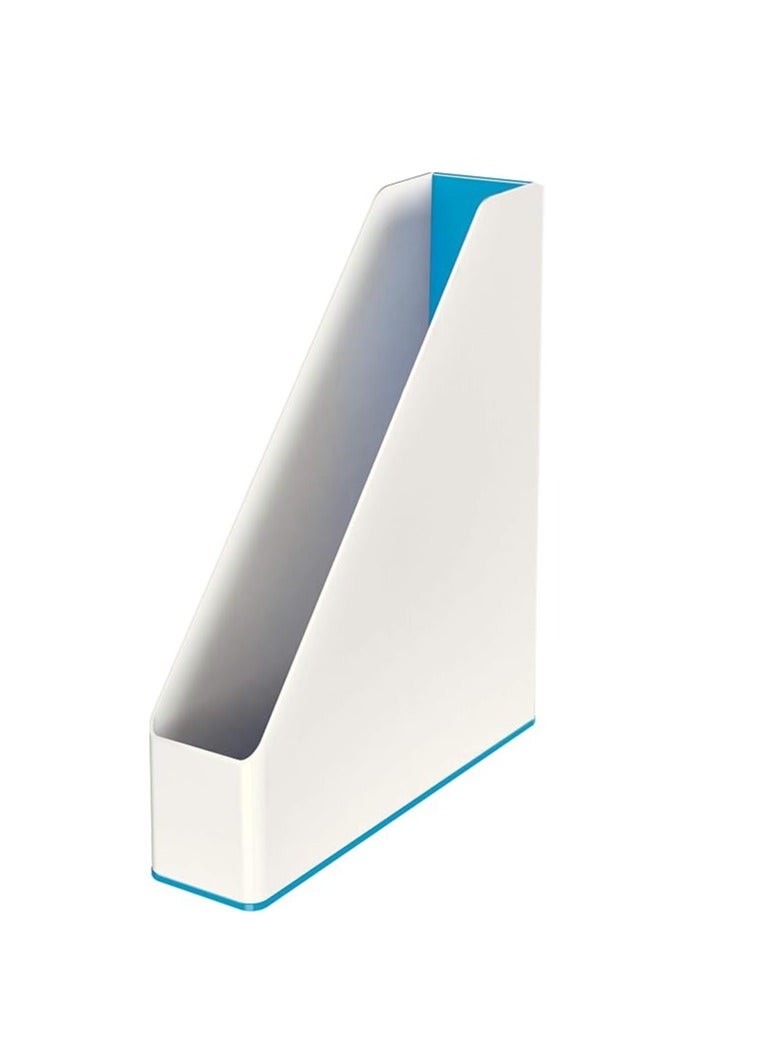 LEITZ حامل مجلات لايتز Wow Range A4 ثنائي اللون، 73 مم × 318 مم × 272 مم، أزرق 5362 - Image 1