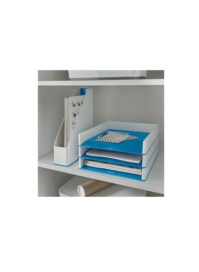 LEITZ حامل مجلات لايتز Wow Range A4 ثنائي اللون، 73 مم × 318 مم × 272 مم، أزرق 5362 - Image 2