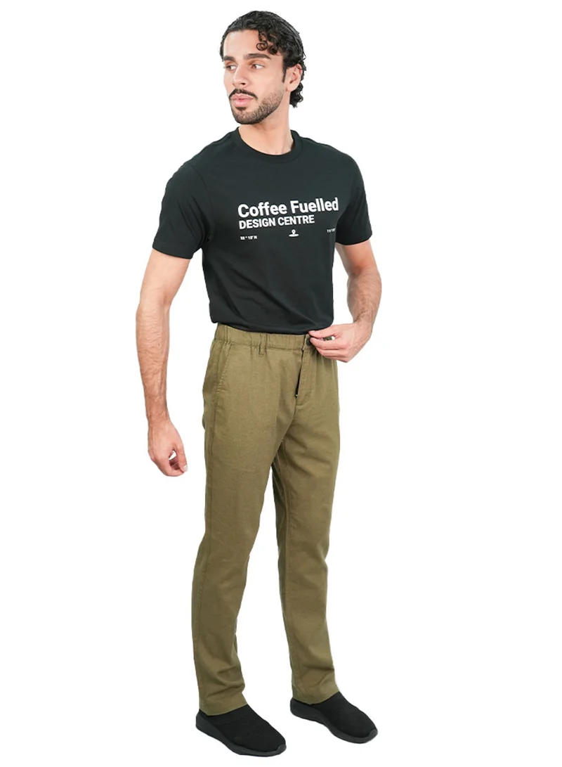 GIORDANO  Men's Slim Taper Linen Cotton Khakis for Men | Best Price UAE