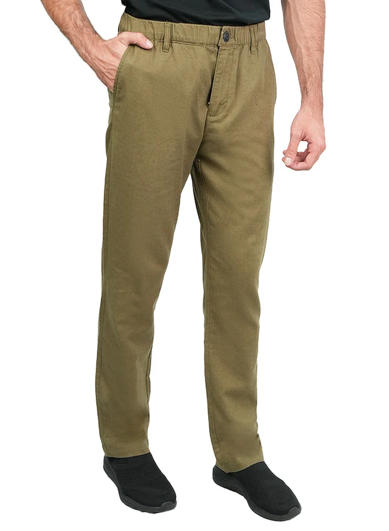 Men's Slim Taper Linen Cotton Khakis