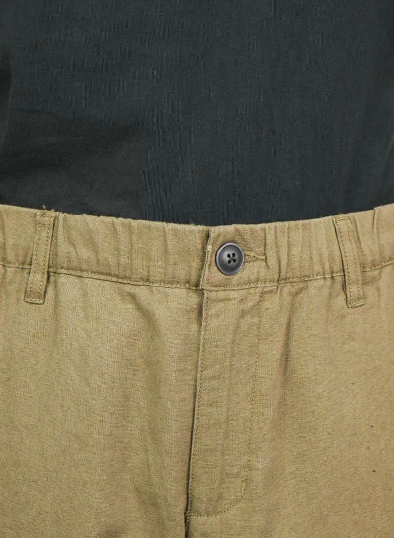 GIORDANO  Men's Slim Taper Linen Cotton Khakis for Men | Best Price UAE