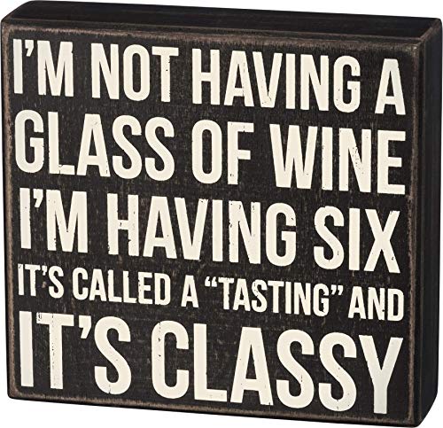 Primitives by Kathy 37153 Classic Box Sign, 7 x 6.5-Inches, Classy - Image 5