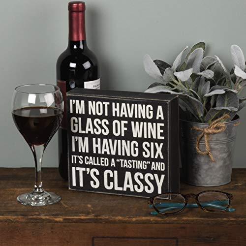 Primitives by Kathy 37153 Classic Box Sign, 7 x 6.5-Inches, Classy - Image 3