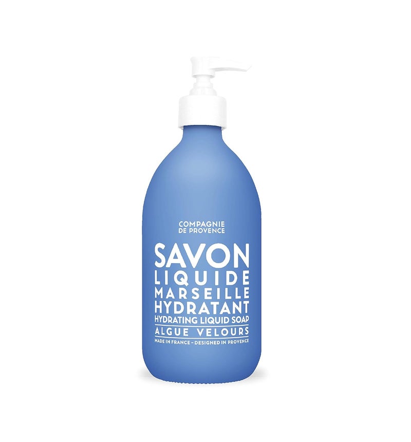 La Compagnie de Provence Compagnie de Provence Savon de Marseille Extra Pure Liquid Soap  Velvet Seaweed  167 Fl Oz Glass Pump Bottle