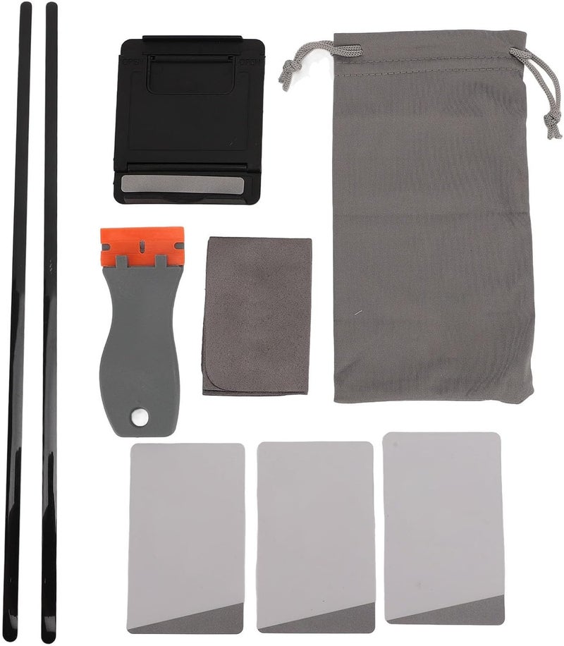 Pilipane Replacement Laptop Rubber Feet Strips Professional Slip Resistance Non Slip Bottom Base Adhesive Pads for Laptop Studio 14.4 Inch Premium Rubber Material with Tool Kit (Black) - Image 1