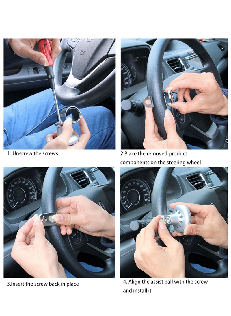 Car Steering Wheel Booster Car Turning Spinner Ball Universal Assist Grip Knob Handle - Image 4