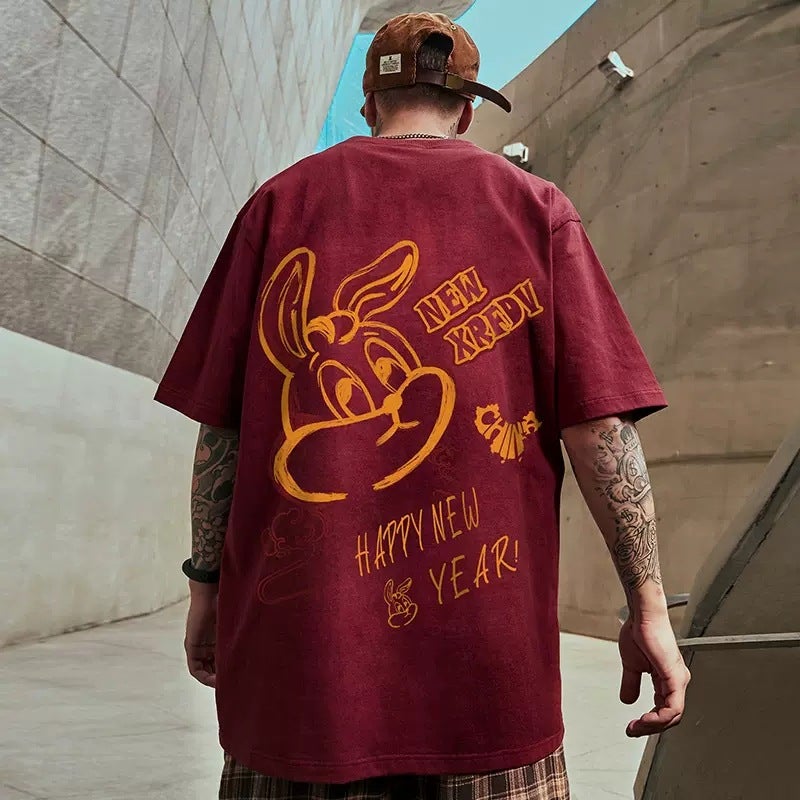 Trendy Brand Short-sleeved Men's European and American Plus Large Size Loose oversize Summer New Arrival Half-sleeved Couple's T-shirt 8XL - Image 3