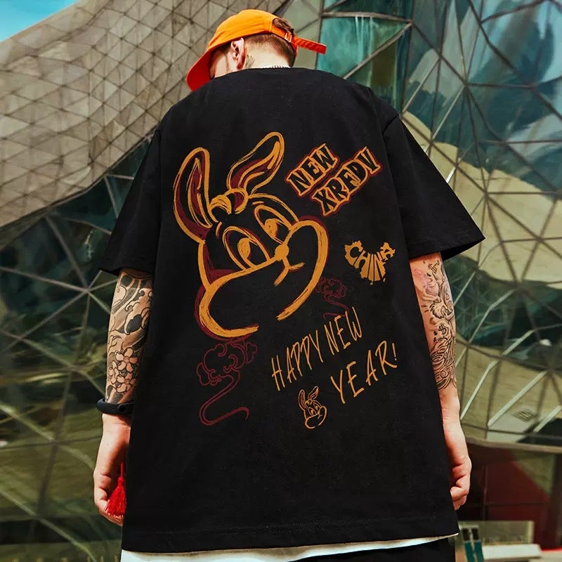 Trendy Brand Short-sleeved Men's European and American Plus Large Size Loose oversize Summer New Arrival Half-sleeved Couple's T-shirt 8XL - Image 4