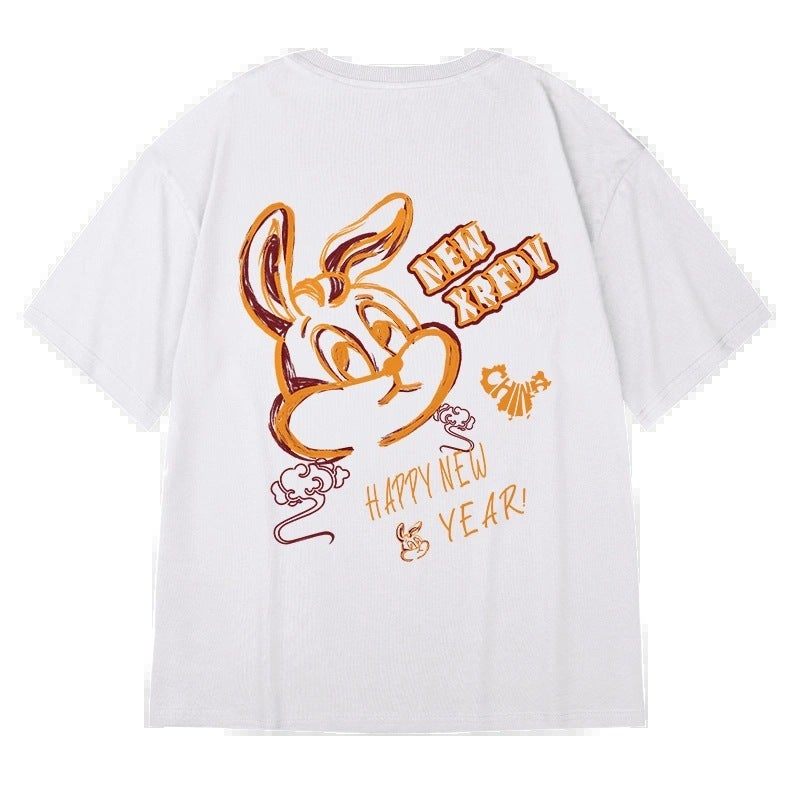 Trendy Brand Short-sleeved Men's European and American Plus Large Size Loose oversize Summer New Arrival Half-sleeved Couple's T-shirt 8XL - Image 5