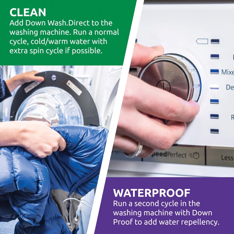 Nikwax Down Proof Wash-in Waterproofing Restores DWR Water Repellency to Down Filled Jackets, Outerwear, Vests, Sleeping Bags, Quilts, and Bedding, Revitalizes and Protects Insulation and Loft - Image 4
