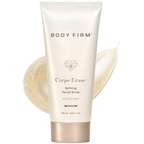 Crepe Erase BODY FIRM Crepe Erase Refining Facial Scrub AntiAging Skin Care Exfoliating Face Wash with Gentle AHA BHA Exfoliators Exfoliating Pre Treatment for Wrinkle  Crepe Skin Promotes Collagen 6 fl oz