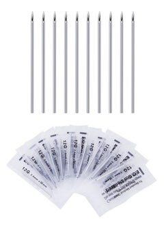 Generic 100PCS Body Piercing Needles, 12G Disposable Sterile Stainless Steel Piercing Needles for Ear Nose Navel Belly Nipple Tongue Lip Piercing  - Image 1