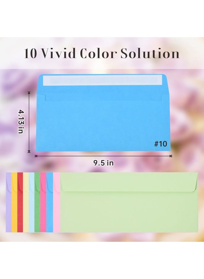 Keketer 50 Pack #10 Colored Business Envelopes Self Seal, 4.13 x 9.49 Inches Standard for Office, Business Checks, Invoices, Letter Mailing, Letters, Invitations - Image 2