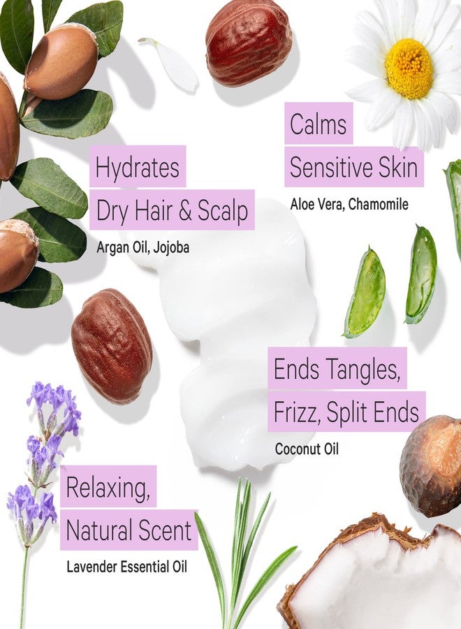 Tree to Tub Moisturizing Conditioner for Dry Hair & Dry Scalp - Hydrating Sulfate Free Argan Oil Conditioner & Vegan Hair Moisturizer for Women & Men w/Organic Coconut Oil, All Natural Lavender - Image 3