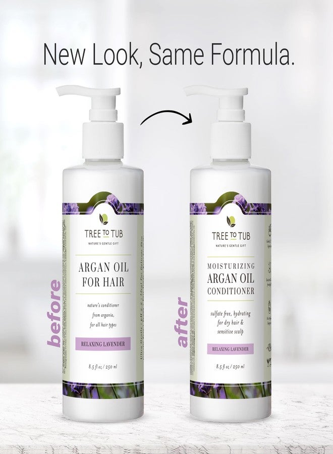 Tree to Tub Moisturizing Conditioner for Dry Hair & Dry Scalp - Hydrating Sulfate Free Argan Oil Conditioner & Vegan Hair Moisturizer for Women & Men w/Organic Coconut Oil, All Natural Lavender - Image 4