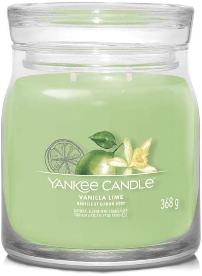 YANKEE CANDLE شمعة يانكي كاندل فانيليا ليمون متوسطة الحجم - Image 1
