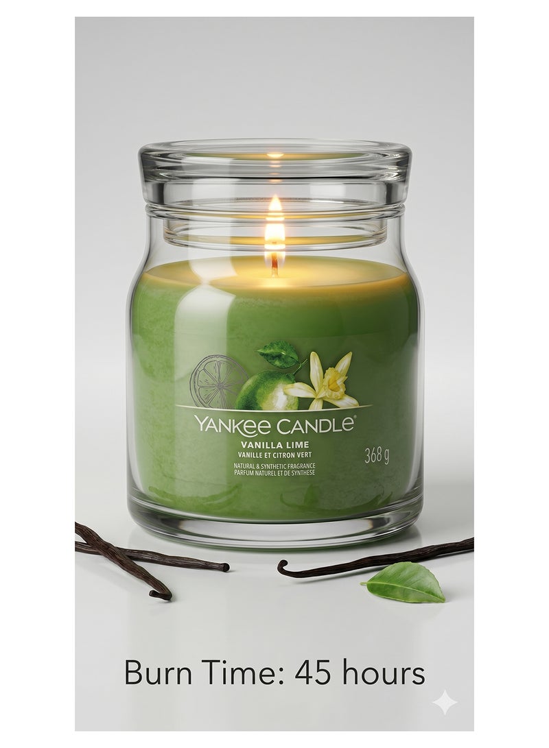 YANKEE CANDLE شمعة يانكي كاندل فانيليا ليمون متوسطة الحجم - Image 3