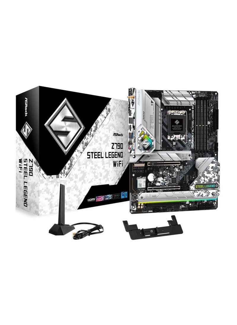 ASRock - ASRock Z790 Steel Legend WiFi DDR5 LGA1700 Intel Motherboard - Image 1