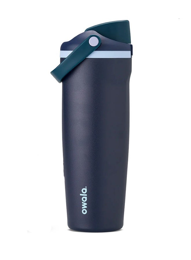 30oz FreeSip Sway Insulated Stainless Steel Water Bottle with Two-Way Spout, Built-In Straw and Bucket Handle, Made for Travel, School, and Sports,  BPA Free, Leak Proof - Image 1