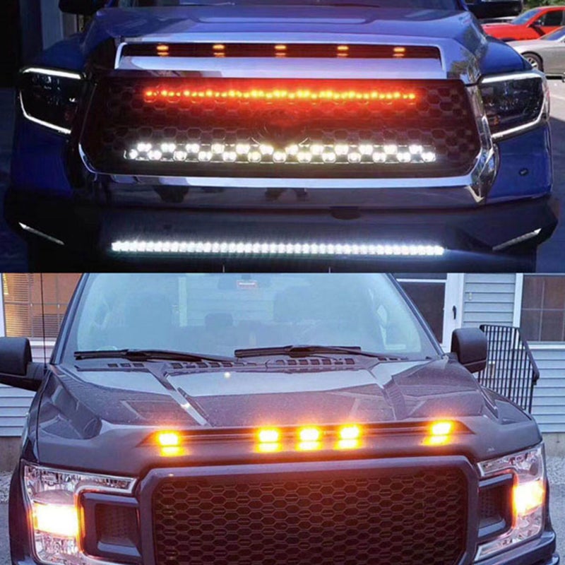 4 Pcs Amber Grille Lights with Fuse Front Grille Lighting for Car - Image 5