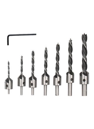 7-Piece High Speed Steel Countersink Drill Bit with One L-wrench Silver 13.00 x 3.00 11.00cm - pzsku/Z37721D976E9CA8FB409EZ/45/_/1683204275/5a6177f8-b004-4bb8-993c-77c386186c8d